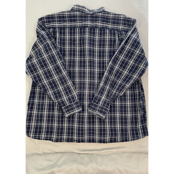Blue Mountain Shirt Size 3XL Black Gray Button Up Long Sleeve Button Down Collar - Picture 2 of 6